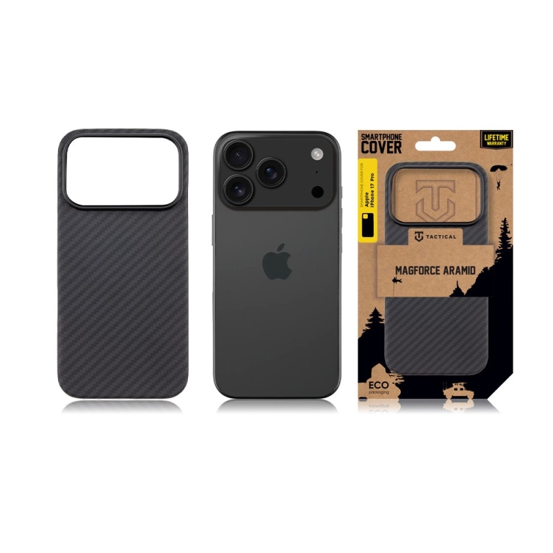 Taktický kryt MagForce Aramid pre Apple iPhone 17 Pro Black