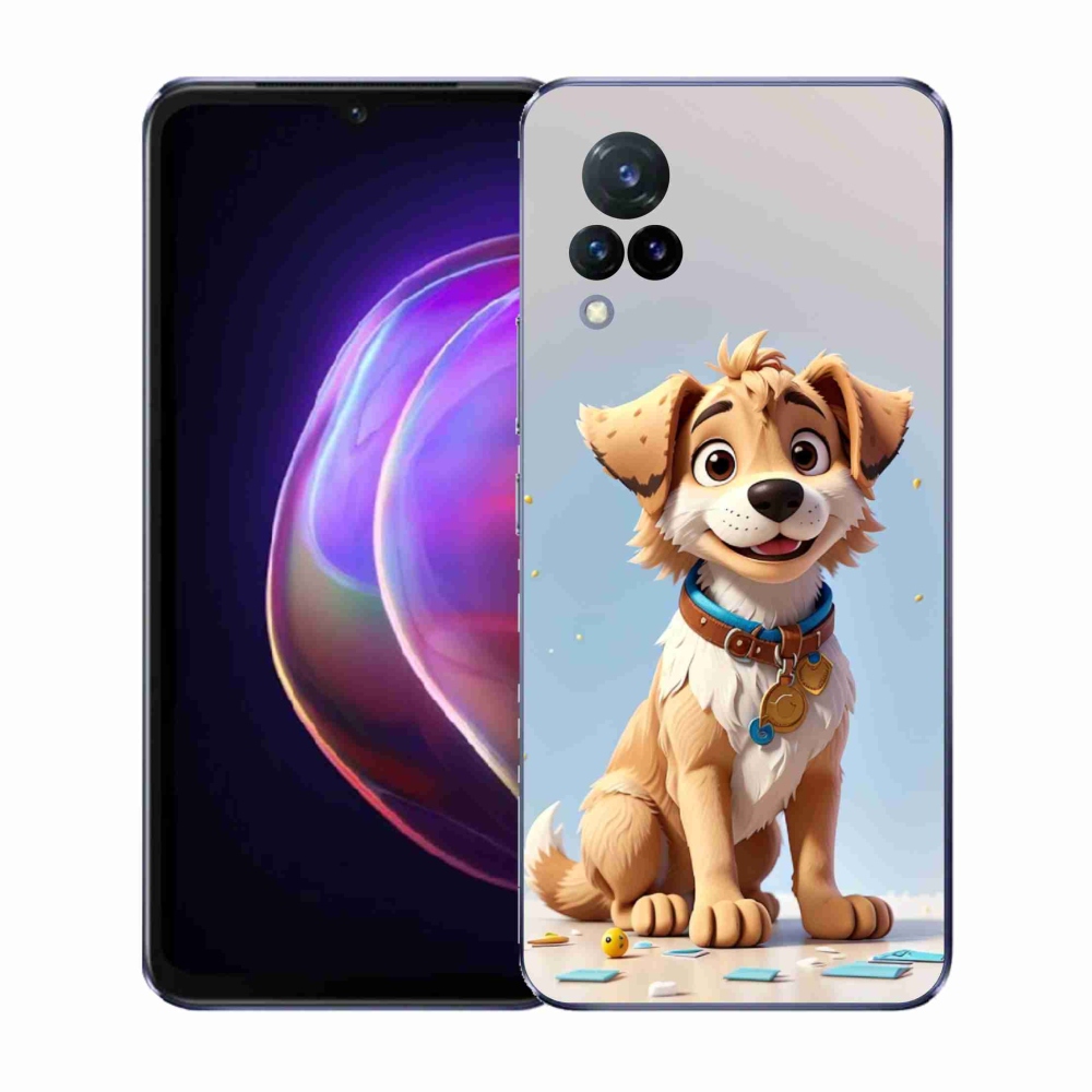 Gélový kryt mmCase na Vivo V21 4G/5G - kreslené šteňa