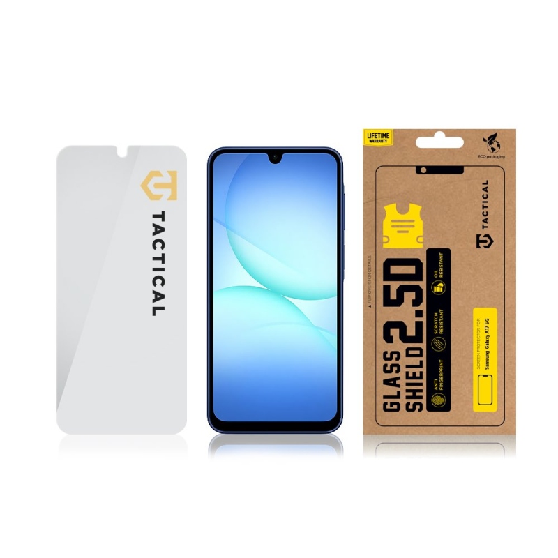 Taktický sklenený štít 2,5D sklo pre Samsung Galaxy A17 4G/5G Clear