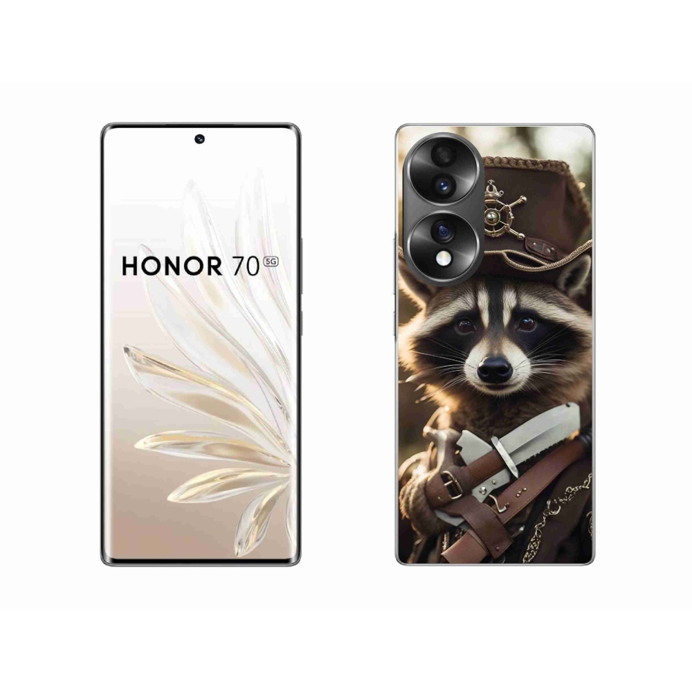 Gélový kryt mmCase na Honor 70 - mýval v uniforme