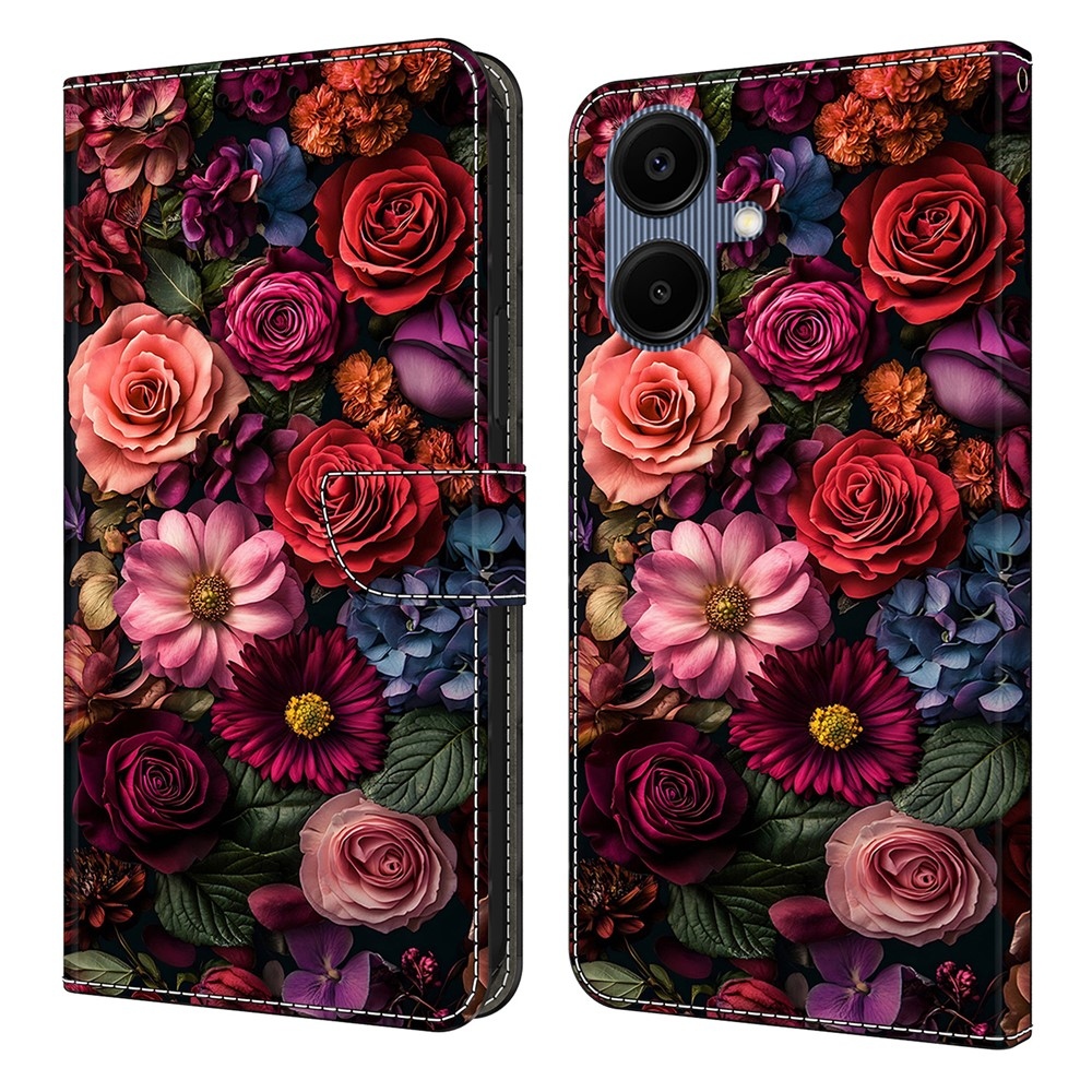 Smooth knižkové púzdro na Samsung Galaxy A07 4G - kvety