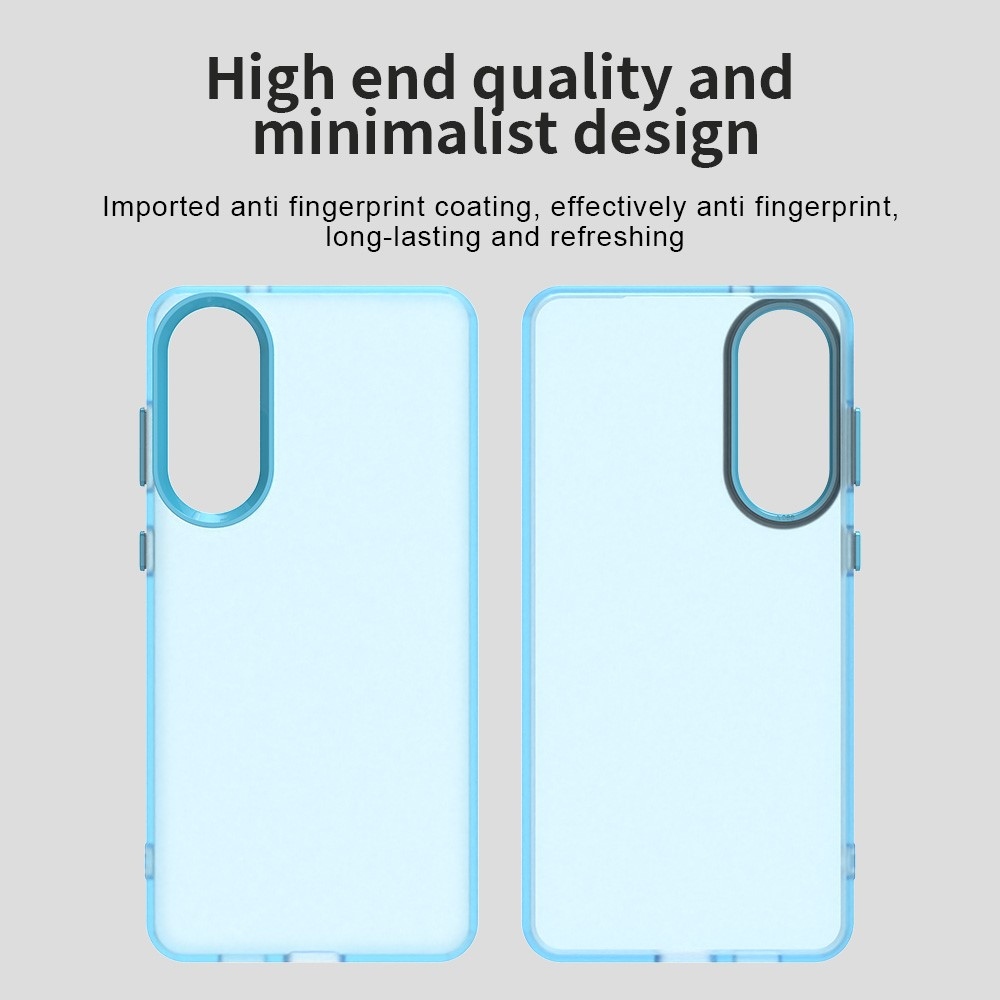 Candys matný gélový obal na Samsung Galaxy S25 Edge - svetlomodrý