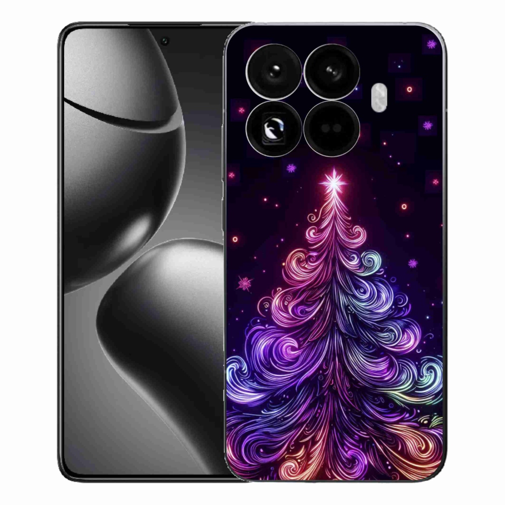 Gélový kryt mmCase na Xiaomi 15T Pro - neónový vianočný stromček 1