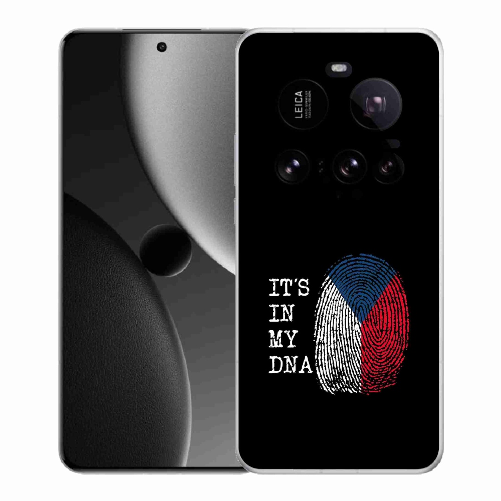 Gélový kryt mmCase na Xiaomi 15 Ultra - vlajka odtlačok prsta čierne pozadie