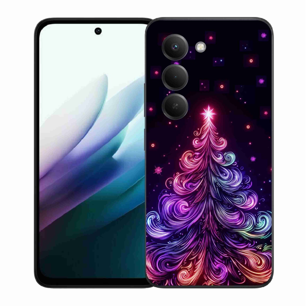 Gélový kryt mmCase na Xiaomi Redmi 15 4G/5G (171mm) - neónový vianočný stromček 1