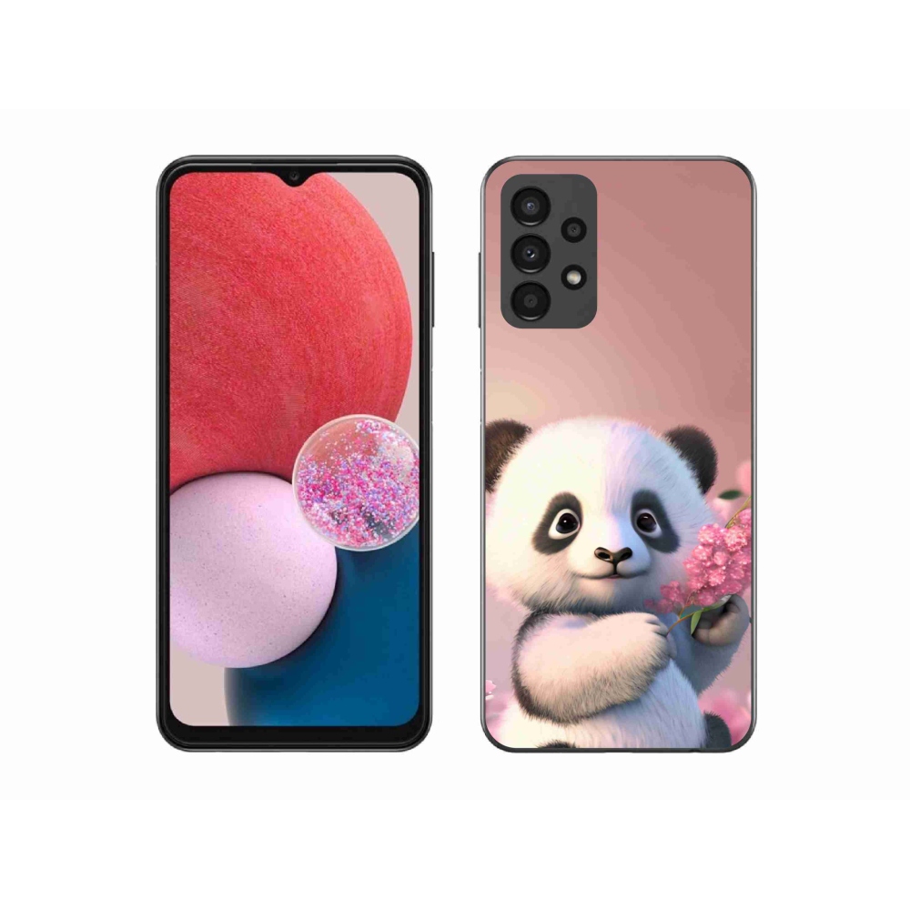 Gélový kryt mmCase na Samsung Galaxy A13 4G - roztomilá panda