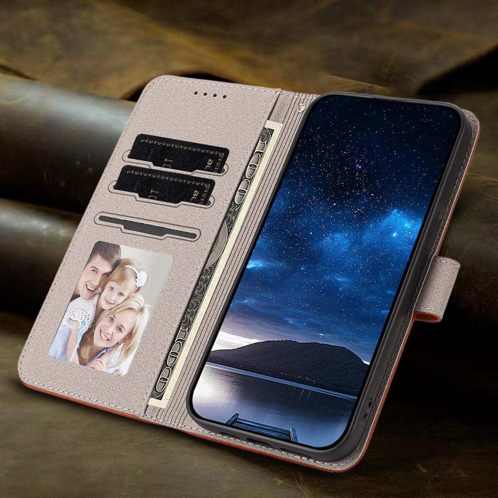 Snap knižkové puzdro na Samsung Galaxy A07 4G - hnedé