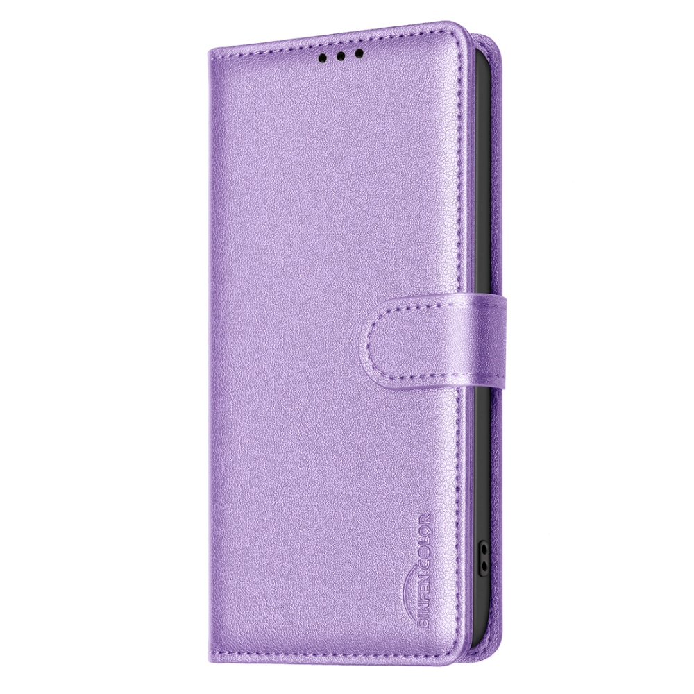 BINFEN knižkové púzdro na iPhone 17 Pro Max - fialové