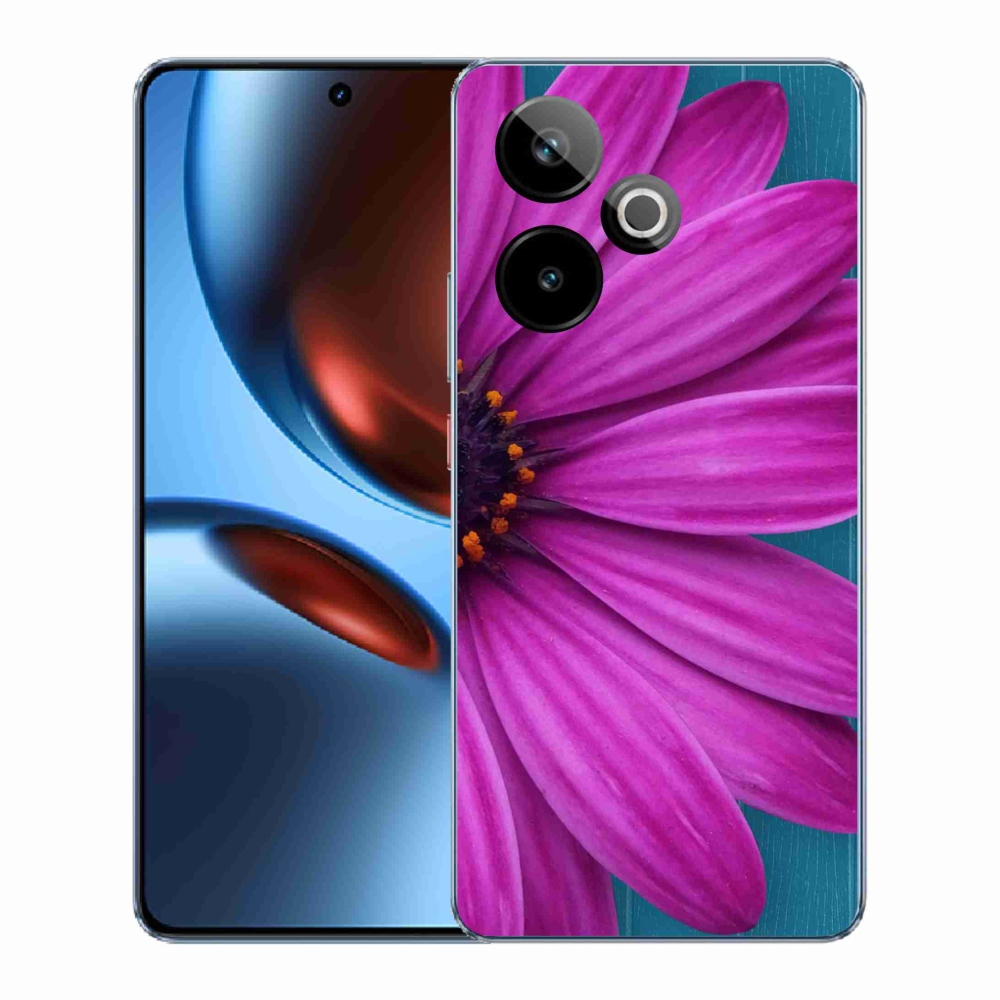 Gélový kryt mmCase na Realme GT 7 5G/GT 7T 5G - fialová margaréta