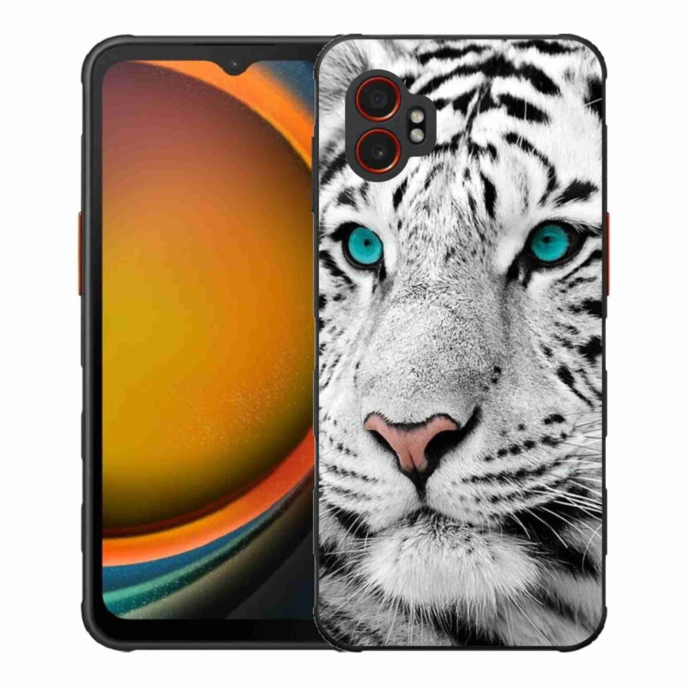 Gélový kryt mmCase na Samsung Galaxy Xcover 7 Pro - biely tiger
