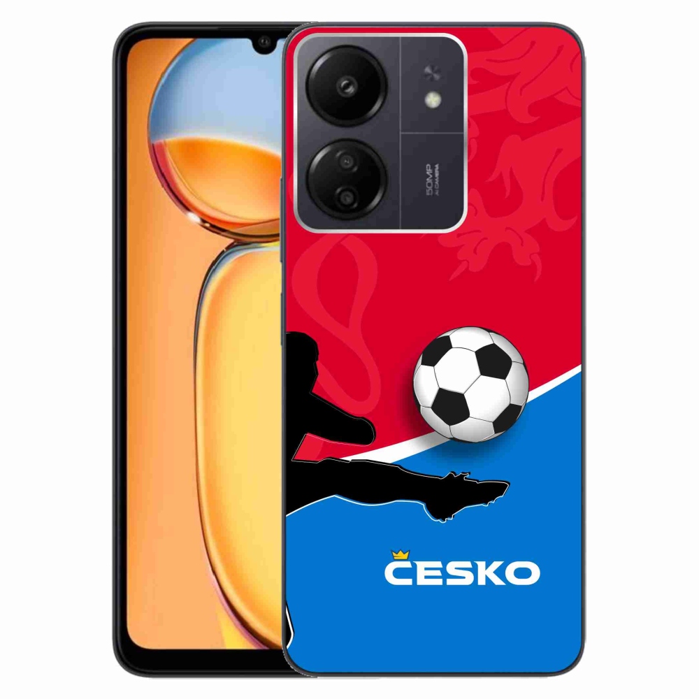 Gélový kryt mmCase na Xiaomi Poco C65/Redmi 13C - futbal Česko 2