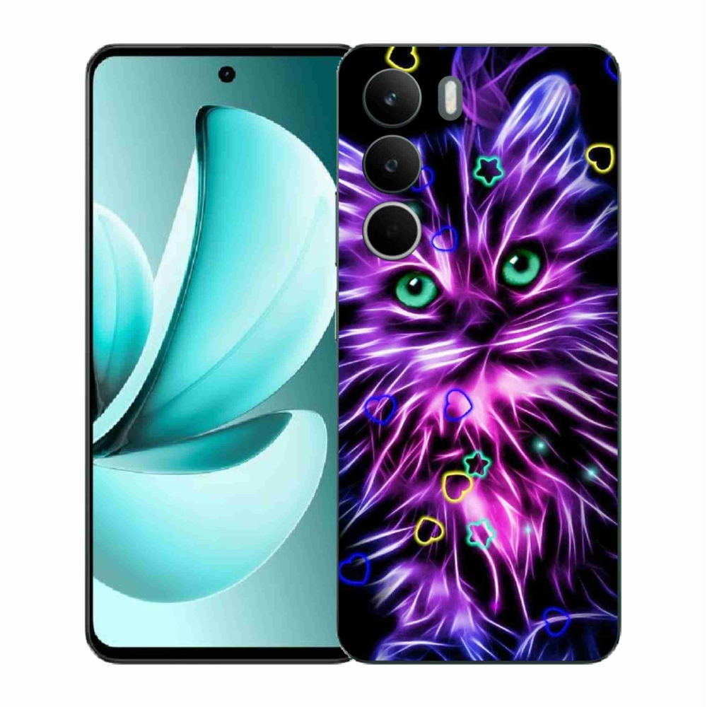 Gélový kryt mmCase na Realme C71 - abstraktná mačka