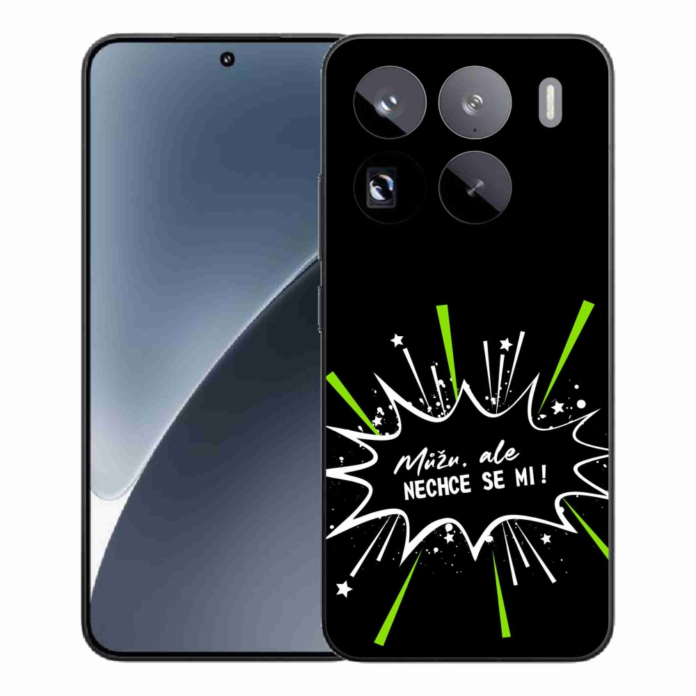 Gélový kryt mmCase na Xiaomi 15 Pro - vtipný text 11 čierne pozadie