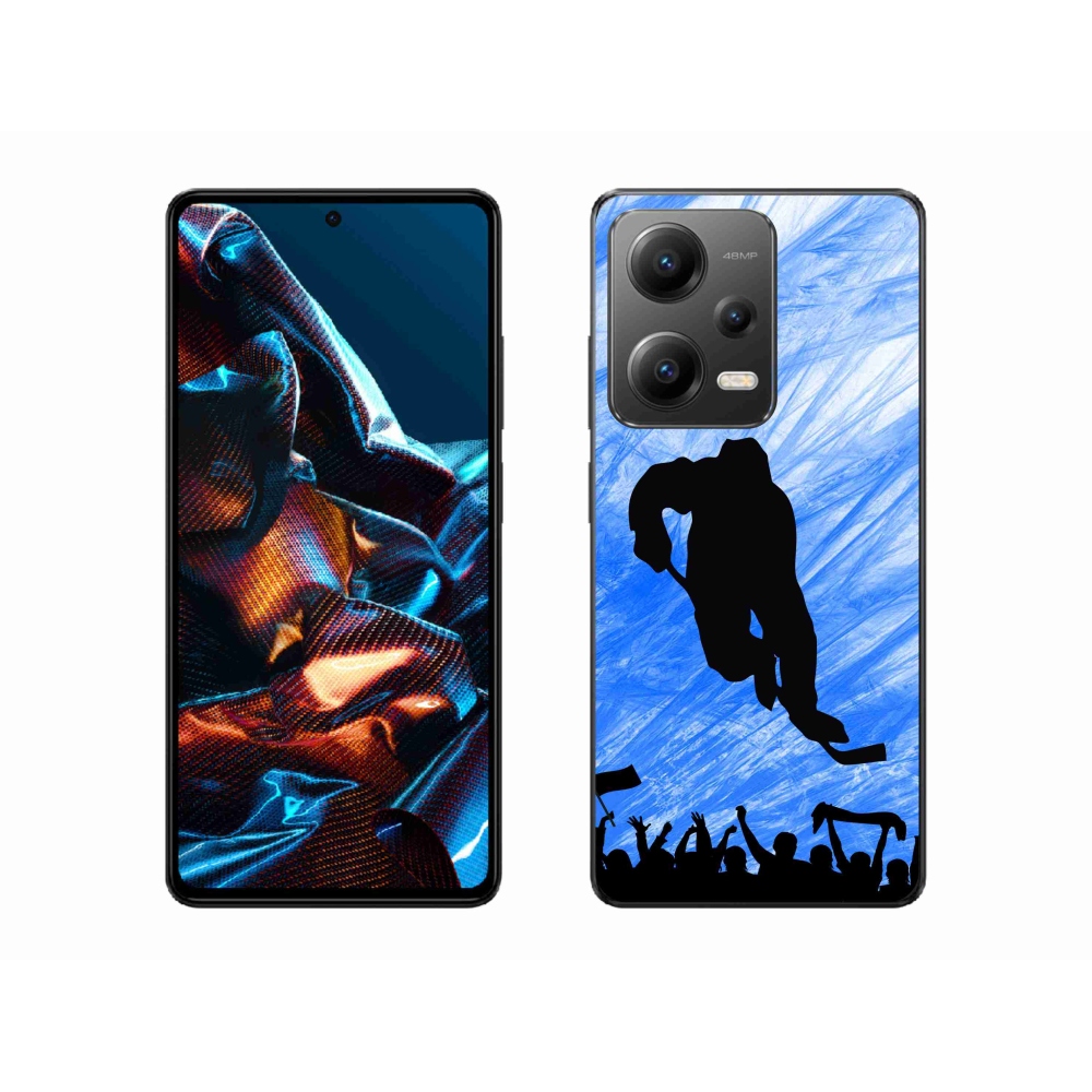 Gélový kryt mmCase na mobil Xiaomi Redmi Note 12 Pro 5G - hokejový hráč