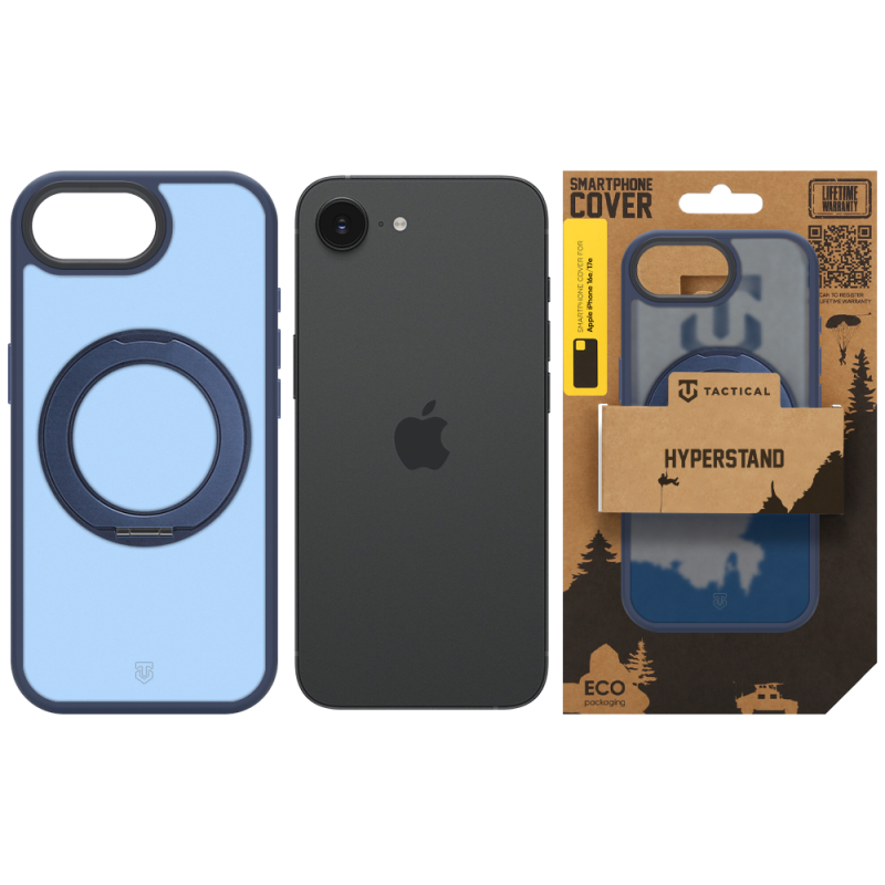 Tactical MagForce Hyperstand – puzdro pre Apple iPhone 16e/17e, farba Deep Blue