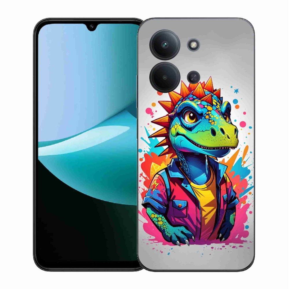 Gélový kryt mmCase na Xiaomi Redmi 15C 4G (171mm)/Poco C85 4G (171mm) - farebný dinosaurus