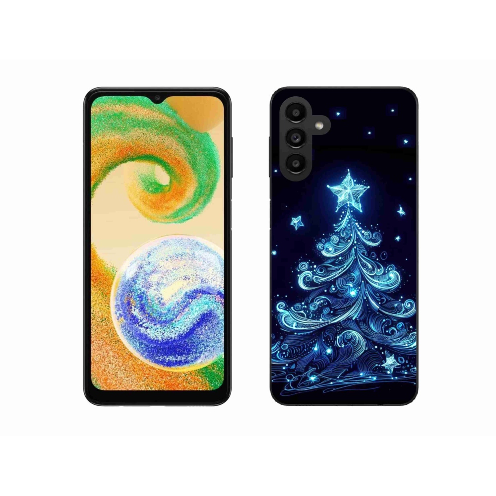 Gélový kryt mmCase na Samsung Galaxy A04s (164.7x76.7x9.1mm) - neónový vianočný stromček 4