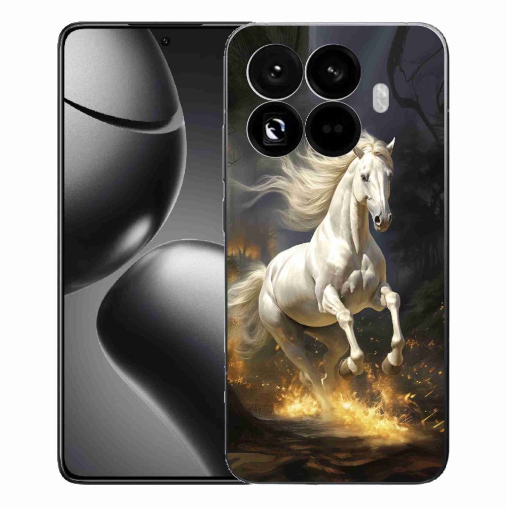Gélový kryt mmCase na Xiaomi 15T Pro - biely kôň 2