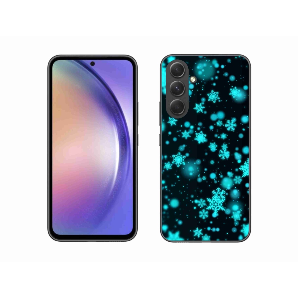 Gélový kryt mmCase na Samsung Galaxy A54 5G - snehové vločky 1