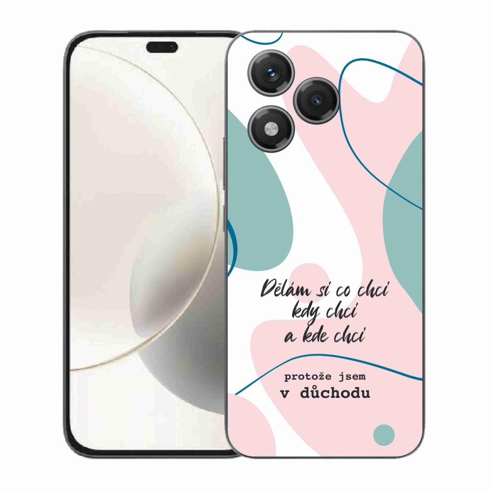 Gélový kryt mmCase na Honor 400 Lite - vtipný text 10 biele pozadie