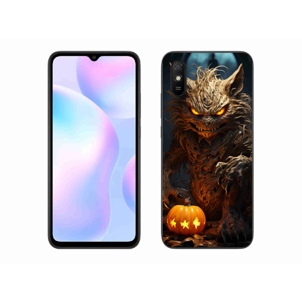 Gélový kryt mmCase na Xiaomi Redmi 9A - halloweenska príšera