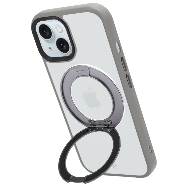 Tactical MagForce Hyperstand – puzdro pre Apple iPhone 15, svetlošedé