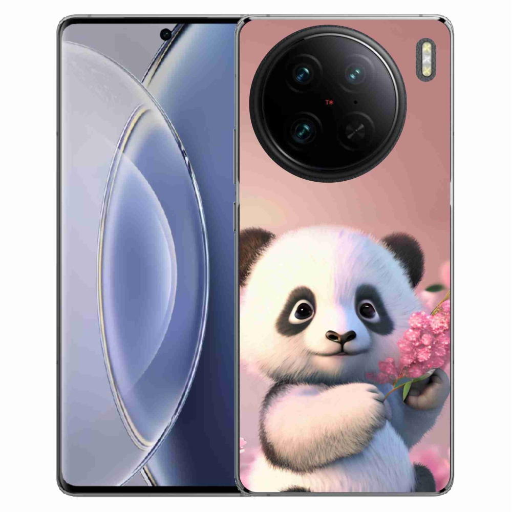Gélový kryt mmCase na Vivo X90 Pro - roztomilá panda
