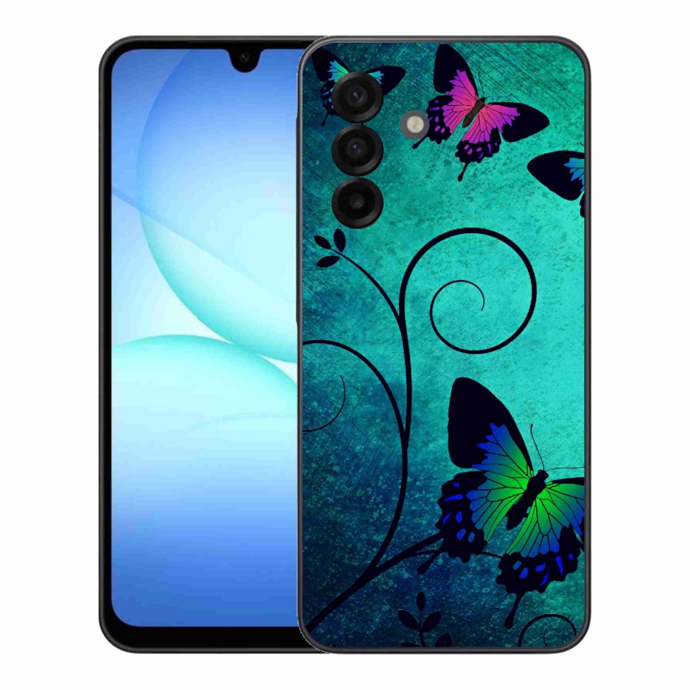 Gélový kryt mmCase na Samsung Galaxy A17 4G/5G - farební motýle