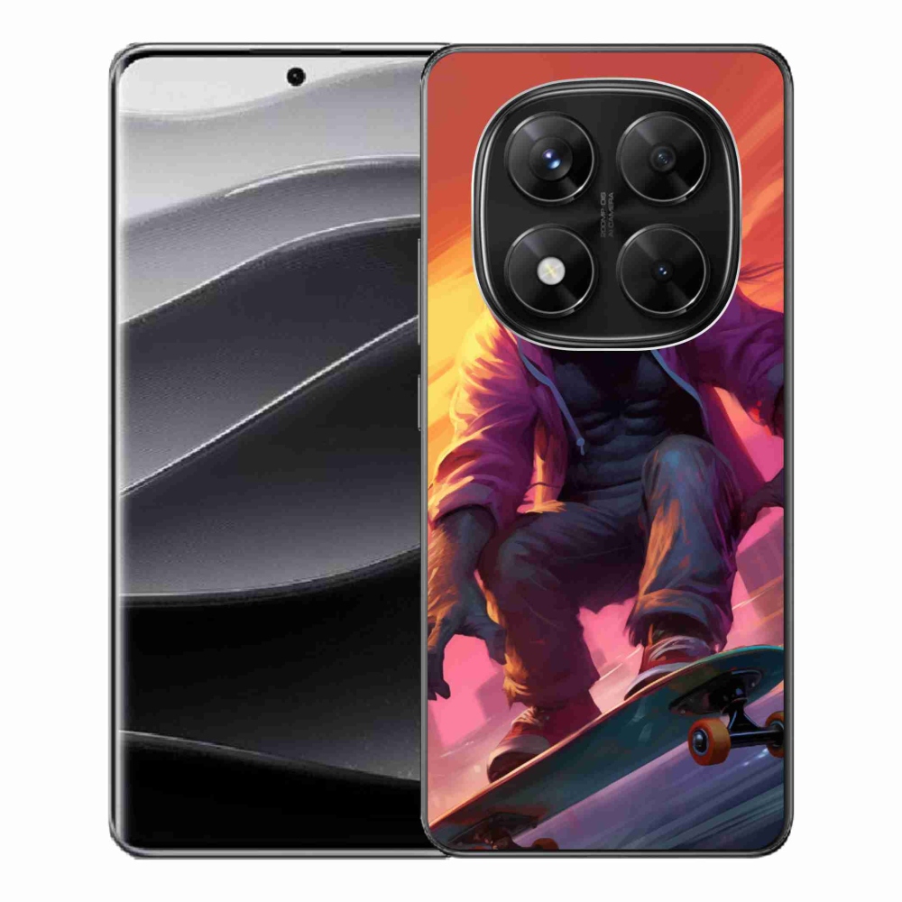 Gélový kryt mmCase na Xiaomi Redmi Note 14 Pro 5G/Poco X7 5G - gorila na skateboarde