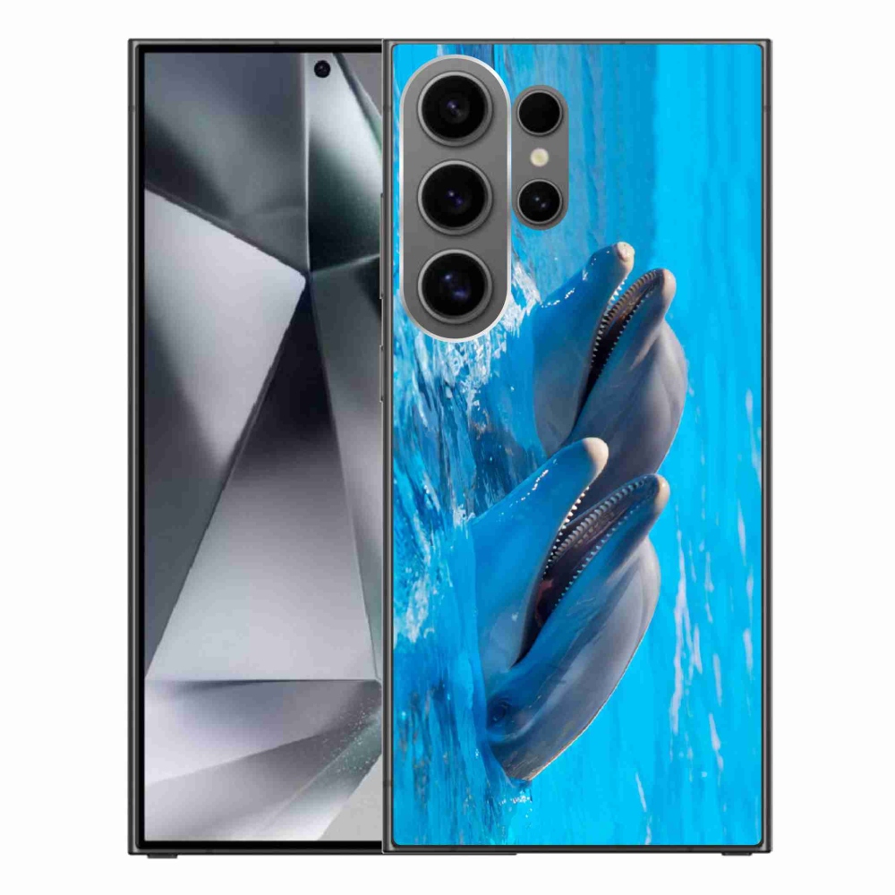 Gélový kryt mmCase na Samsung Galaxy S24 Ultra - delfíny