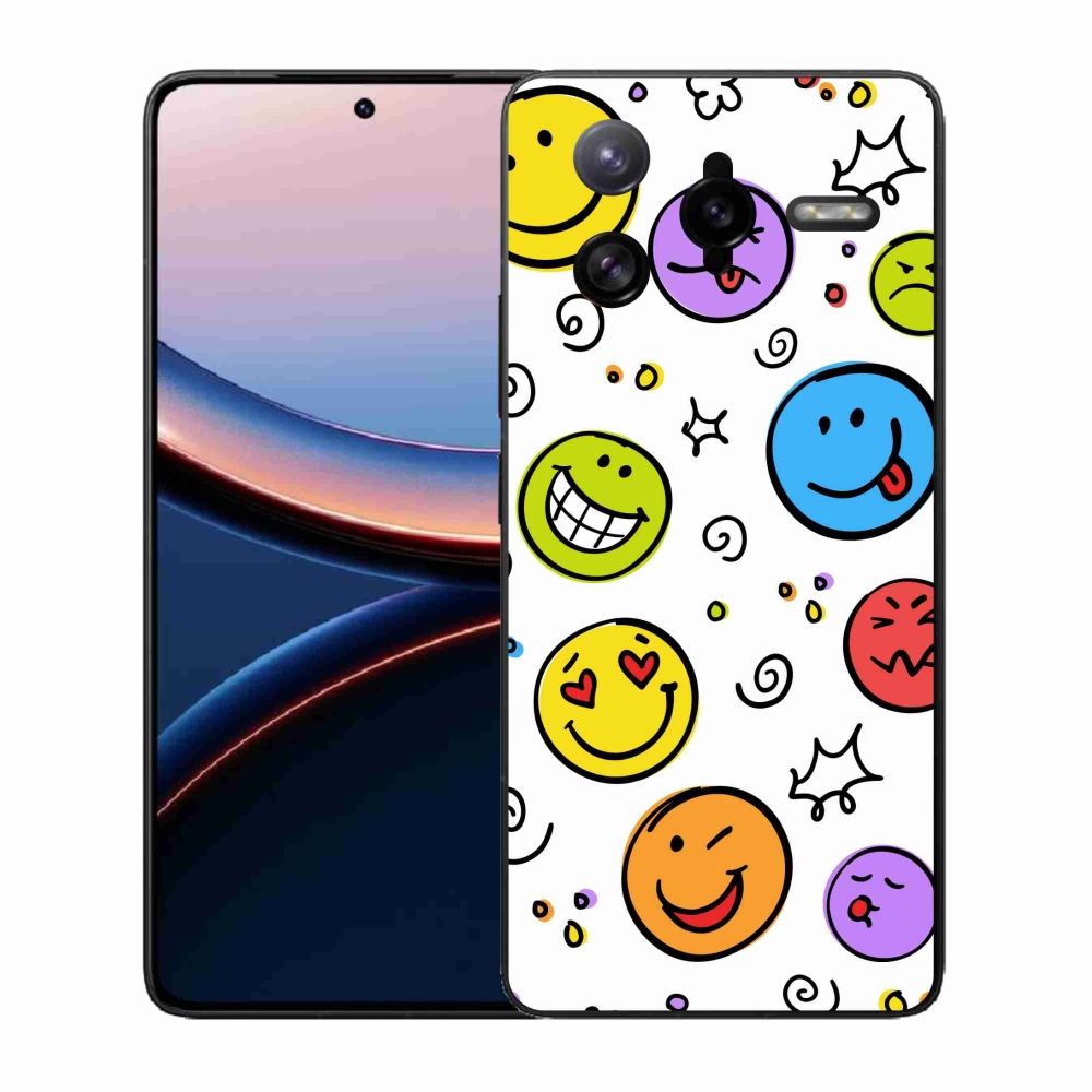 Gélový kryt mmCase na Xiaomi Poco F7 Ultra - smajlíci