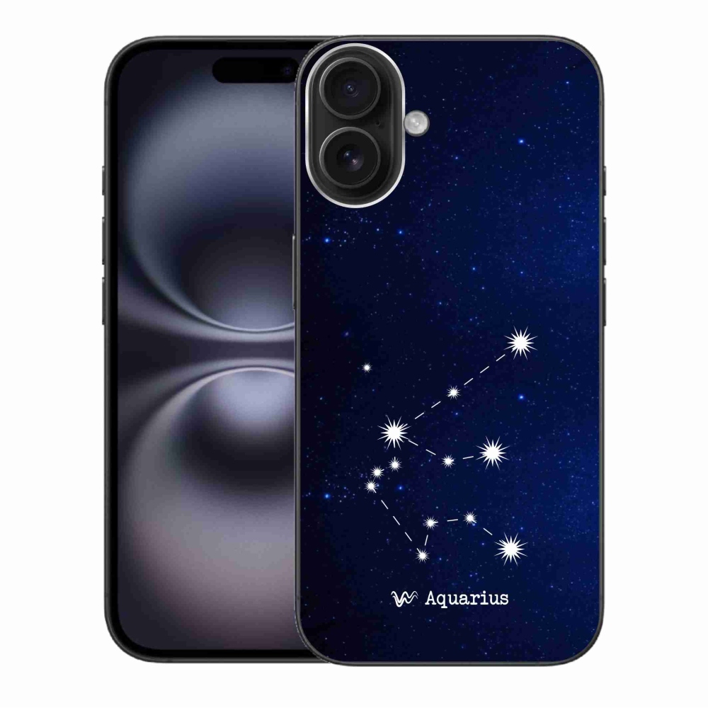 Gélový kryt mmCase na iPhone 16 Plus - súhvezdie Vodnára