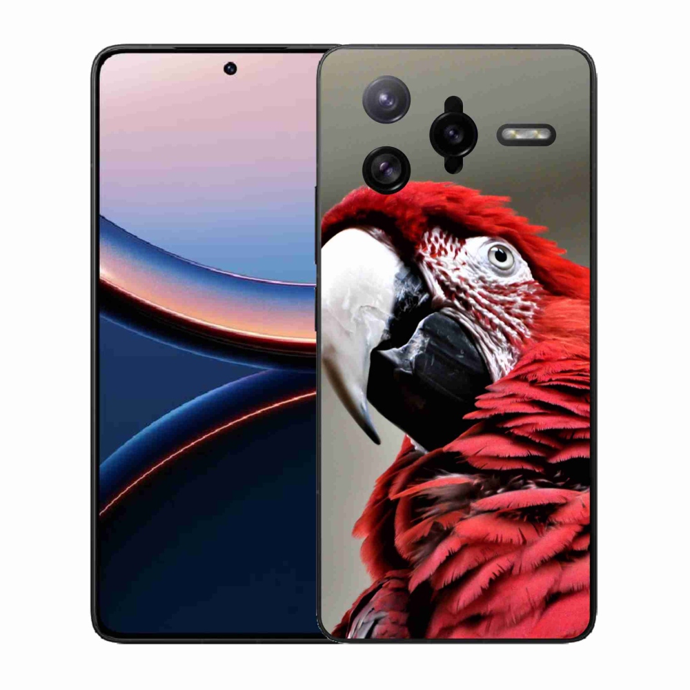 Gélový kryt mmCase na Xiaomi Poco F7 Ultra - papagáj ara červený