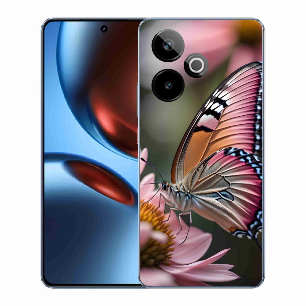 Gélový kryt mmCase na Realme GT 7 5G/GT 7T 5G - farebný motýľ