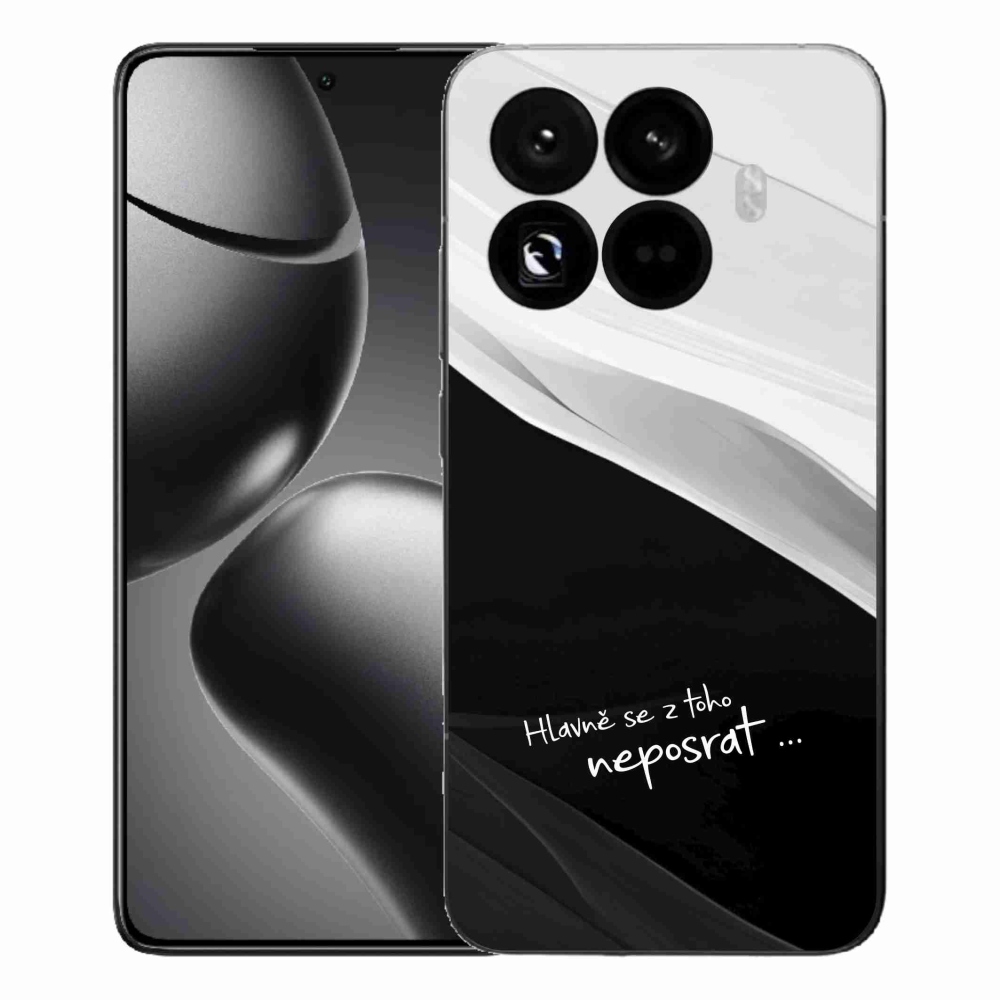 Gélový kryt mmCase na Xiaomi 15T Pro - vtipný text 13 čiernobiele pozadie