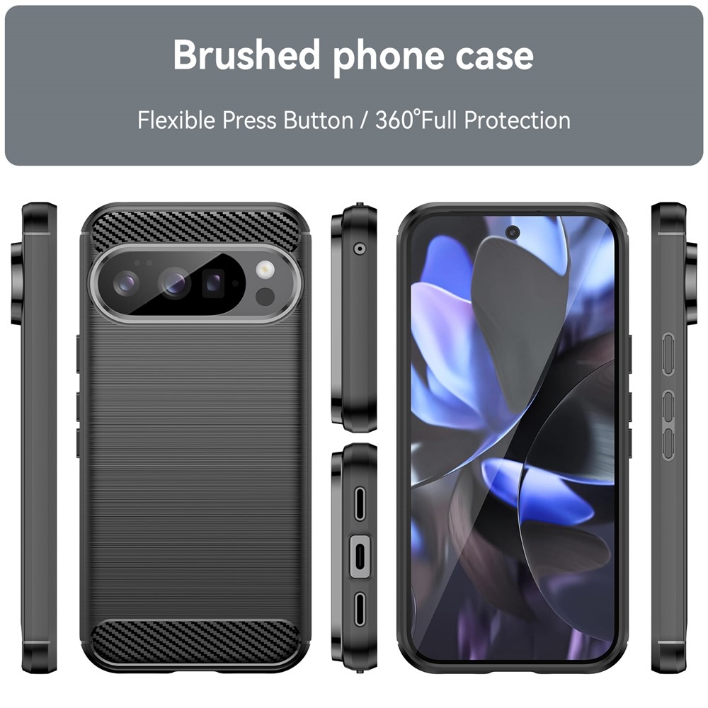 Carbon odolný gélový obal na Google Pixel 10 Pro/Pixel 10 - čierny
