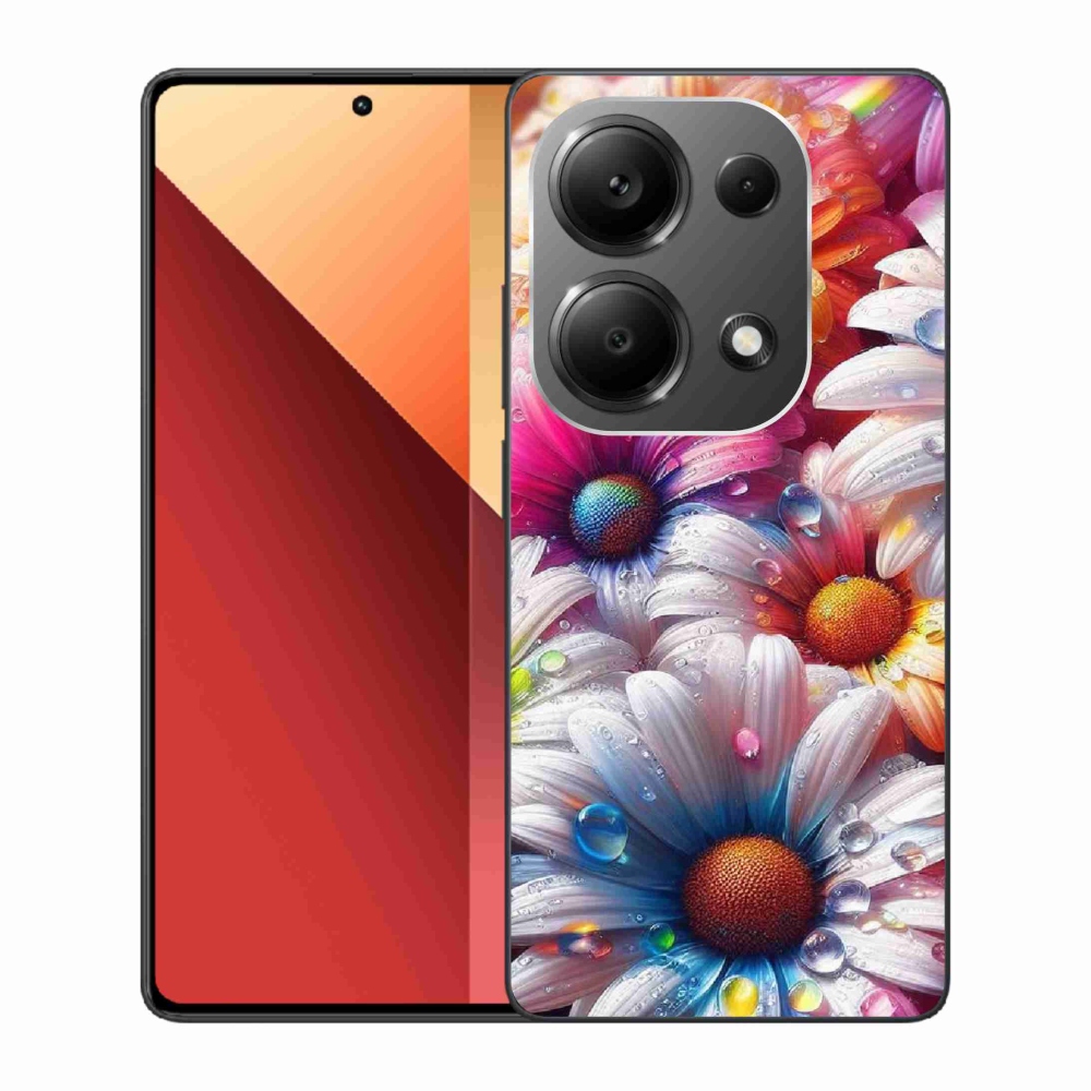 Gélový kryt mmCase na Xiaomi Redmi Note 13 Pro 4G/Poco M6 Pro - farebné margaréty