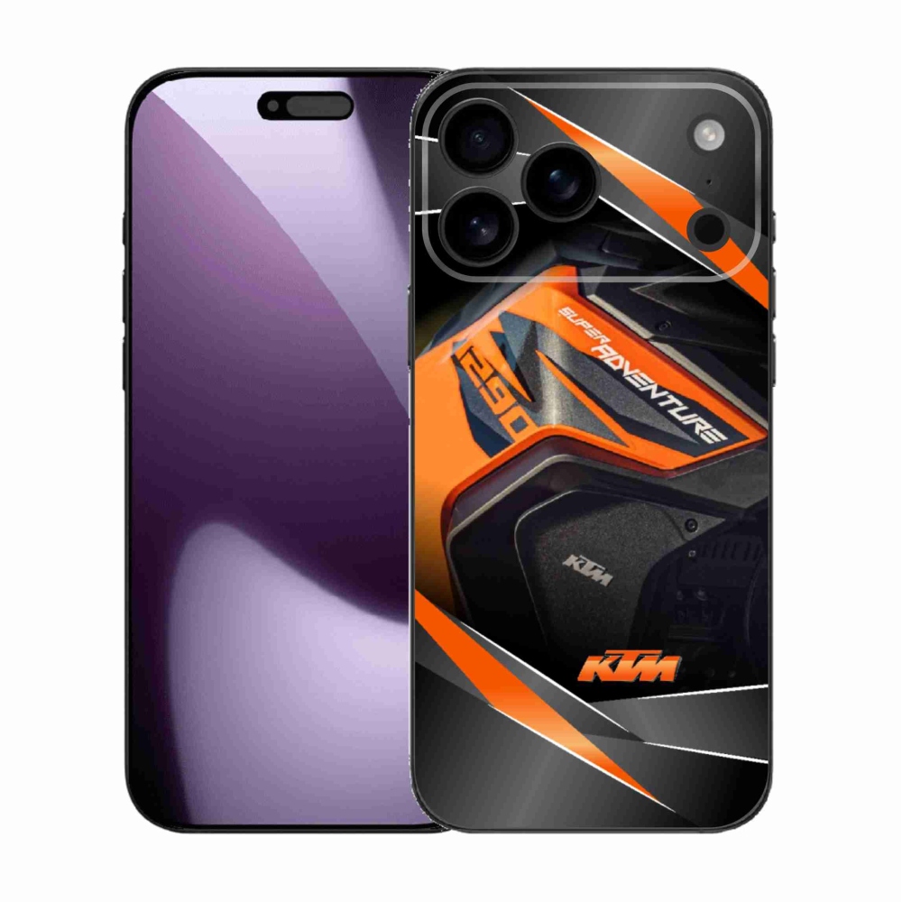 Gélový kryt mmCase na iPhone 17 Pro Max - motorka ktm
