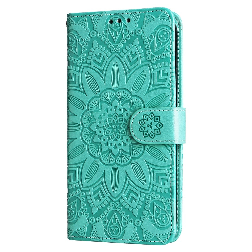 Sunflower knižkové puzdro na Vivo Y36 - modrozelené