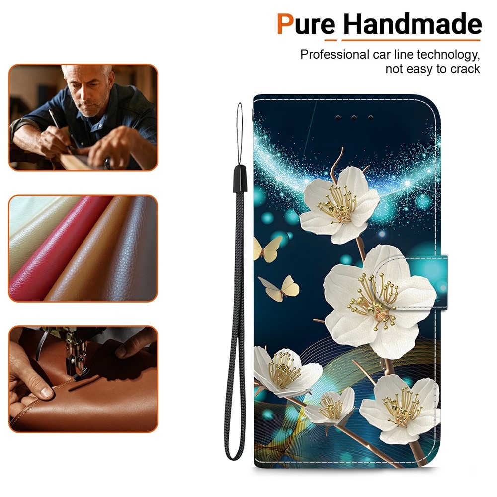 Versatile knižkové púzdro na Xiaomi Redmi 15 4G (171mm) - magnólia