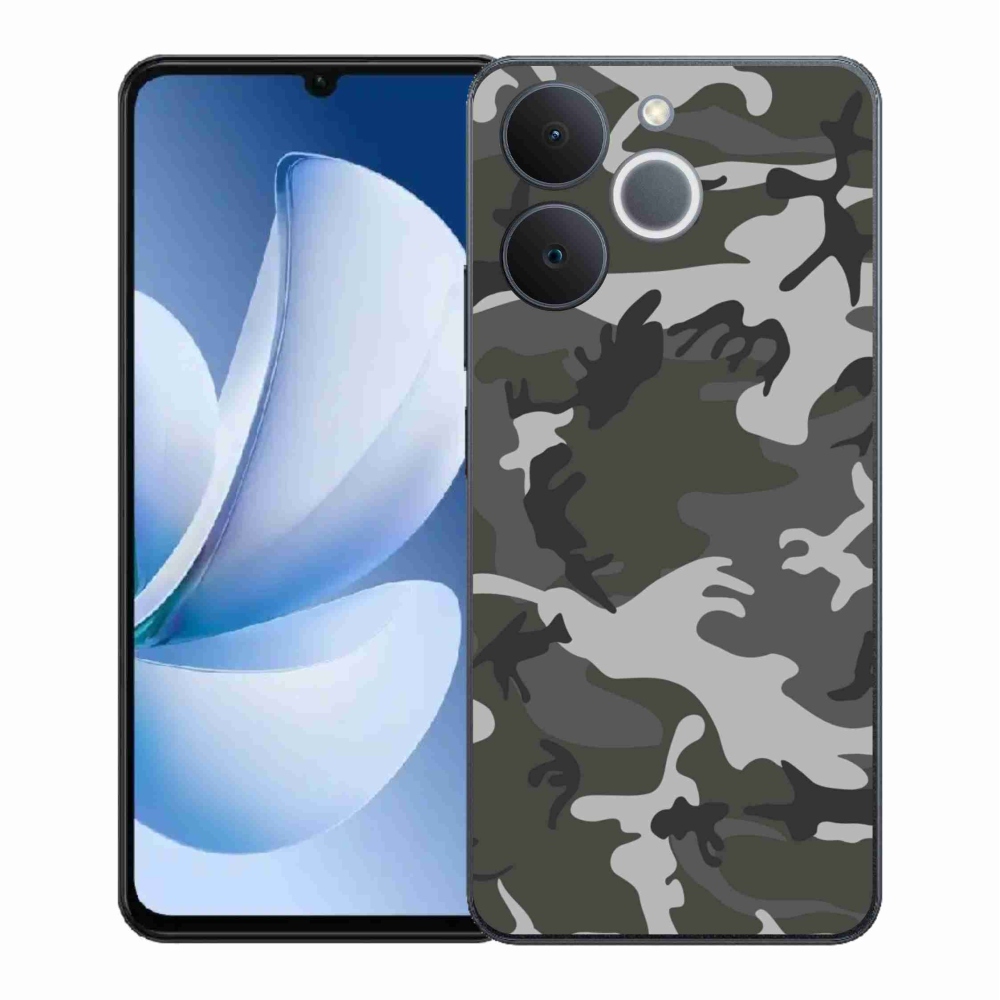 Gélový kryt mmCase na Realme Note 70T - maskáčový vzor
