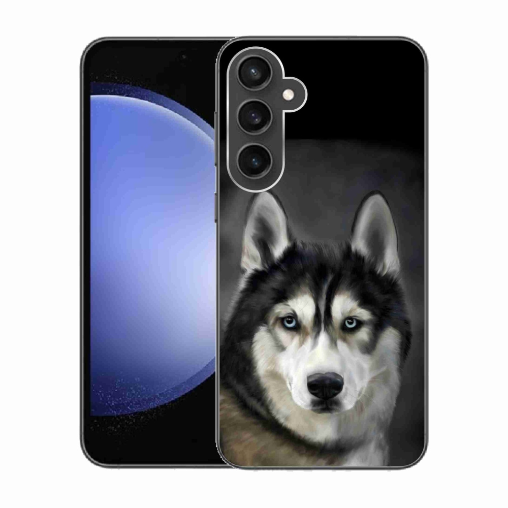 Gélový obal mmCase na Samsung Galaxy S23 FE - husky