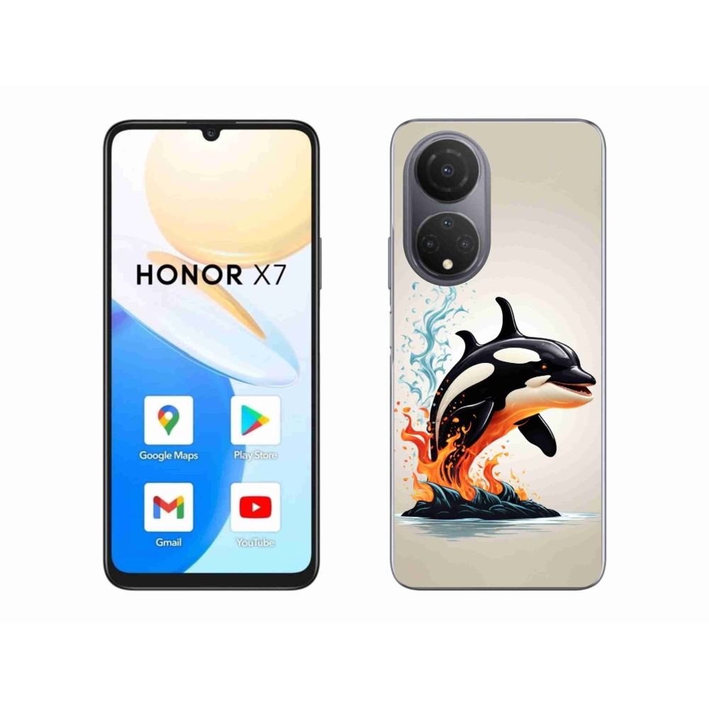 Gélový kryt mmCase na Honor X7 - kosatka