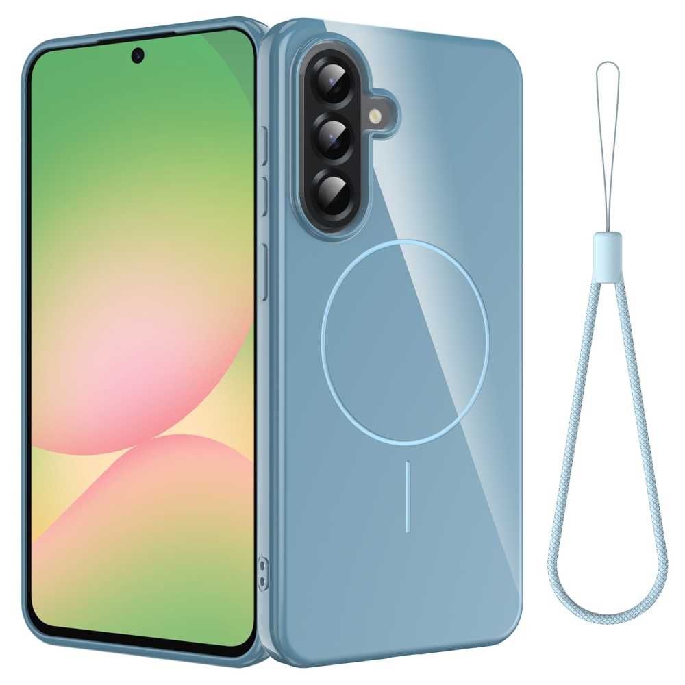 Carry gélový obal s MagSafe na Samsung Galaxy A17 5G - modrý