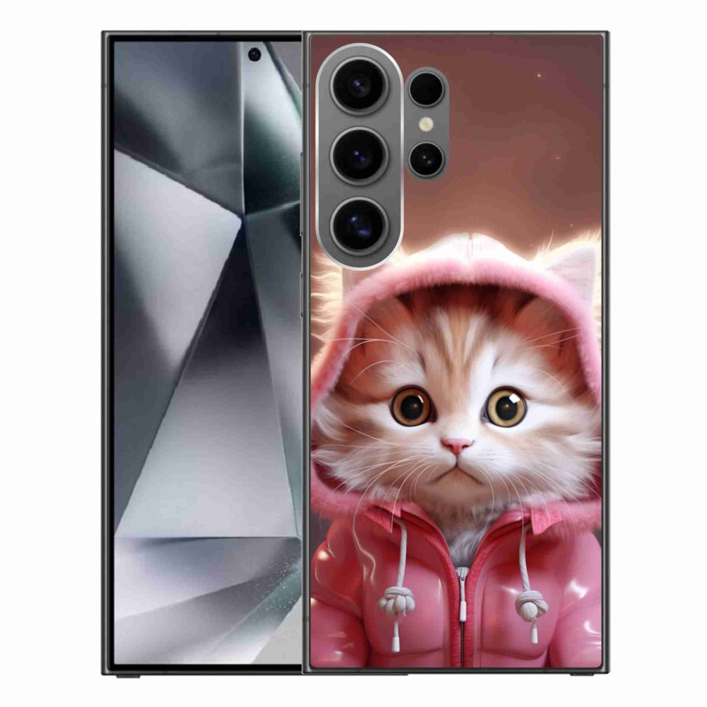 Gélový kryt mmCase na Samsung Galaxy S24 Ultra - roztomilé mačiatko 3