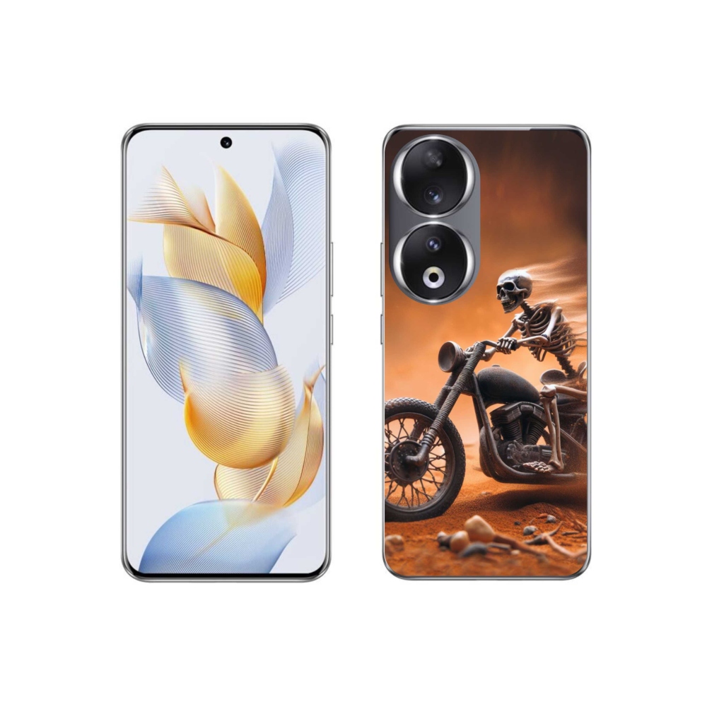 Gélový kryt mmCase na Honor 90 - kostra na motorke