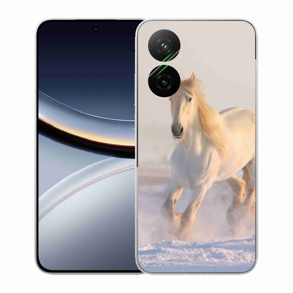 Gélový kryt mmCase na Xiaomi Poco F7 5G - kôň v snehu