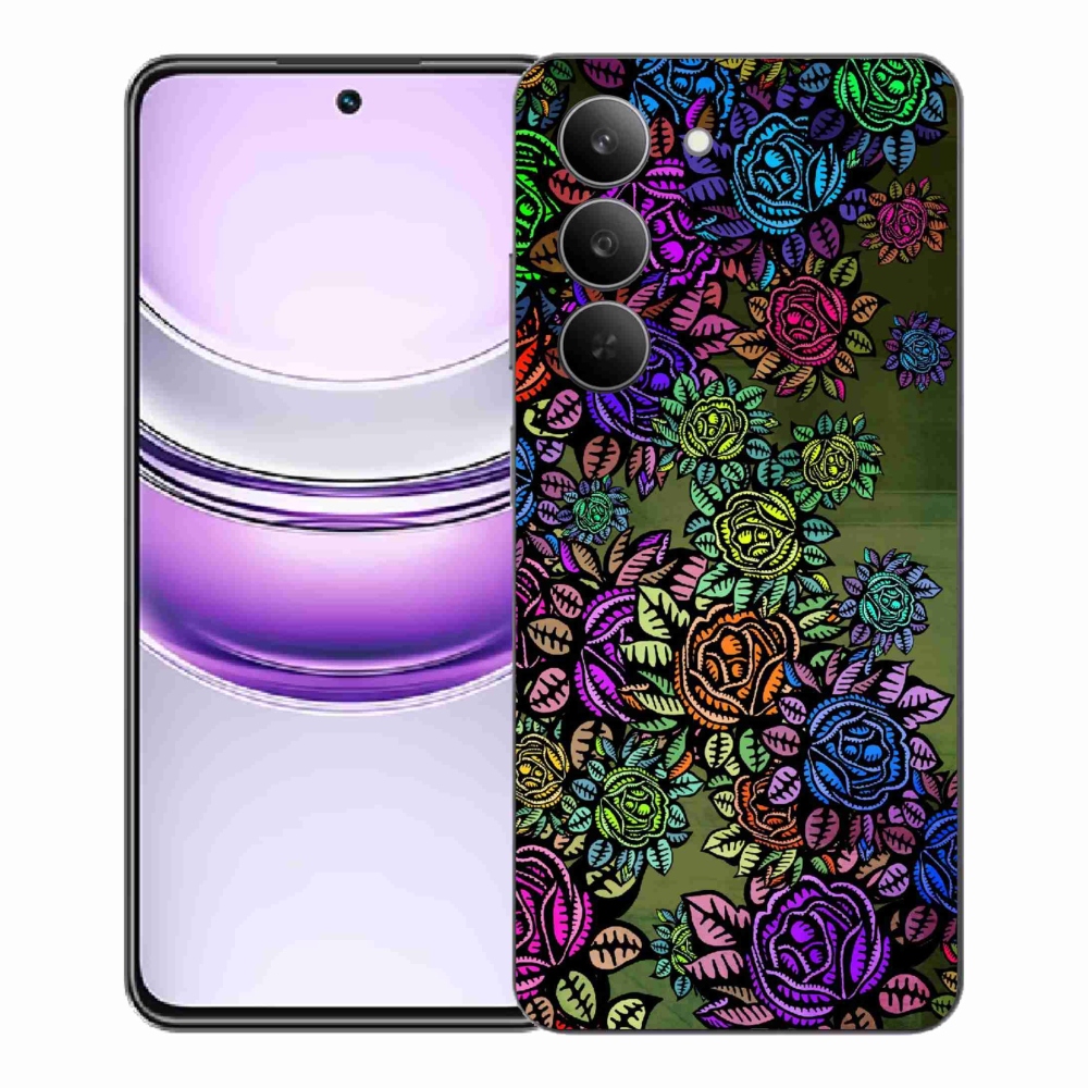 Gélový kryt mmCase na Realme 14x 5G - kvety 6