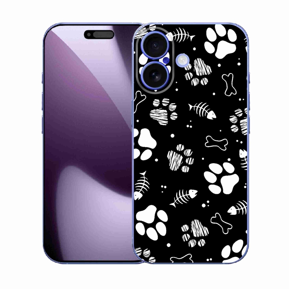 Gélový kryt mmCase na iPhone 17 - psie labky
