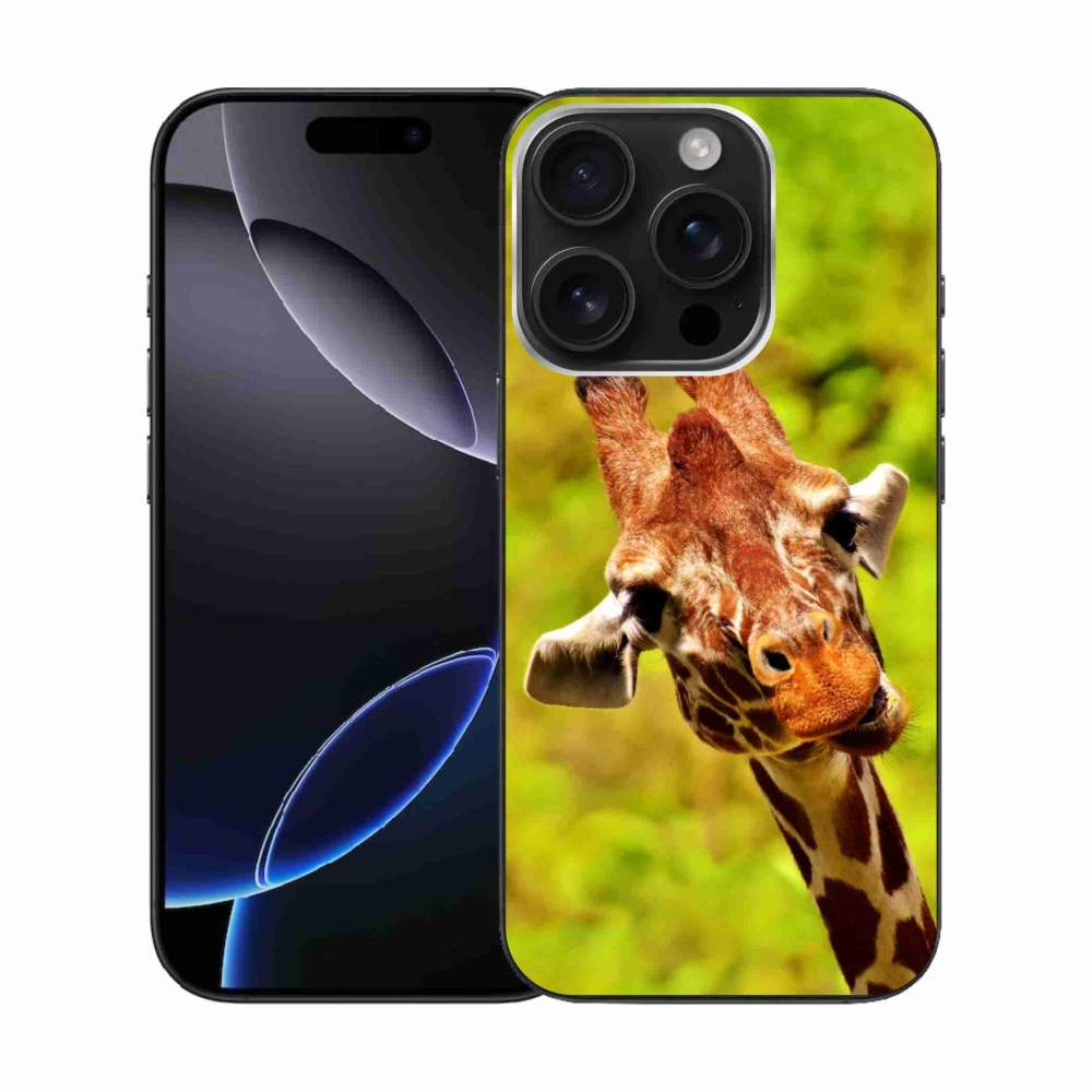 Gélový kryt mmCase na iPhone 16 Pro - žirafa